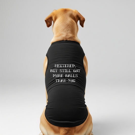Neutered, But Still Got More Balls Than You [Dog T-Shirts]